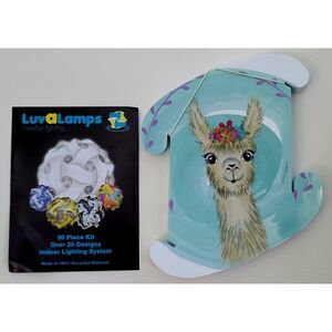 Llama Puzzle Lamp Kit 30 Pieces DIY FanLampz - Light & Cord Not Included